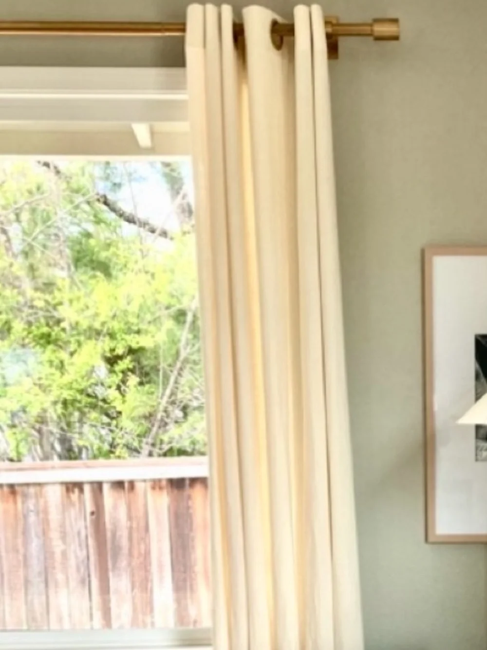 Restoration Hardware Cream Grommet-Top Curtains